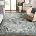 thumbnail image 4 of SAFAVIEH Tucson Jayla Oriental Machine Washable Area Rug, Dark Sage/Ivory, 8' x 10', 4 of 15