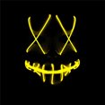 thumbnail image 4 of Tagital Halloween Mask LED Light Up Funny Masks The Purge Movie Scary Festival Costume, 4 of 5