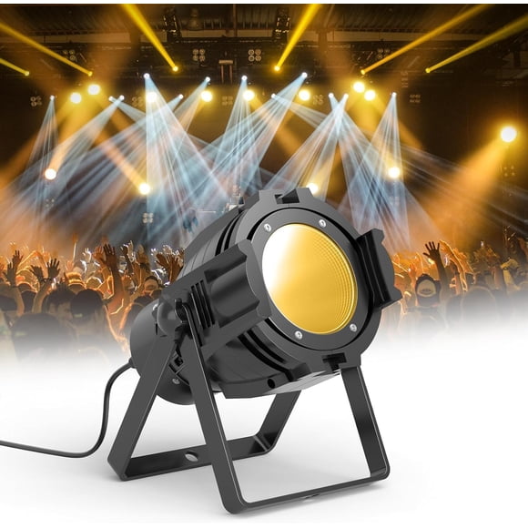 HOLDLAMP COB 80W Stage Light Par Lights Warm & Cold White Professional DMX Portable Strobe Light Bright for Church, Concert, Wedd