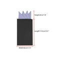 thumbnail image 3 of INSPIRE CHIC Men's Pocket Squares PreFolded Triangles On Card Suit Handkerchief Light Purple One Size, 3 of 4