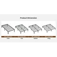 thumbnail image 3 of JIOABL TWIN Size Steel Platform Bed Frame – Durable Support, Quiet Design,  Extra Underbed Storage ,Sturdy and durable for bedrooms, 3 of 8
