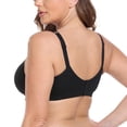 thumbnail image 4 of Women's Wireless Plus Size Lace Bra Full Coverage Unlined Cotton Bra, 4 of 9