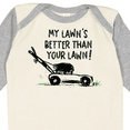 thumbnail image 4 of Inktastic Father's Day Dad My Lawn's Better than Your Lawn Boys or Girls Long Sleeve Baby Bodysuit, 4 of 5