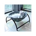 thumbnail image 1 of 1pc Grey Indoor Cat Nest Made Of Iron Frame And Mesh Cloth Material, Suitable For Cats Under 10kg, 1 of 5