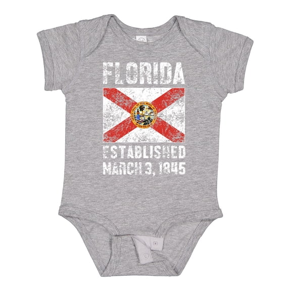 Inktastic Established March 3, 1845 Florida Flag Boys or Girls Baby Bodysuit