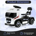 thumbnail image 3 of Gymax 6V Kids Electric Ride-on Truck Battery Powered Ride-on Toy w/ LED Lights White, 3 of 4