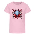 thumbnail image 3 of ibiyuan Toddler Girls Shirts Short Sleeve Shirts Tshirt for Girls Graphic Hearts Toddler Girl Tops 4t Crewneck Basic Tee Super Soft Girl Summer Clothes,4-5 Years, 3 of 6