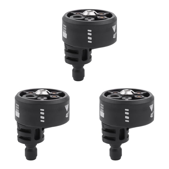 3X Plastic 6 in 1 Adjustable Nozzle for 1/4inch High Pressure Cordless Washer Cleaner Water Parts Hose Nozzle