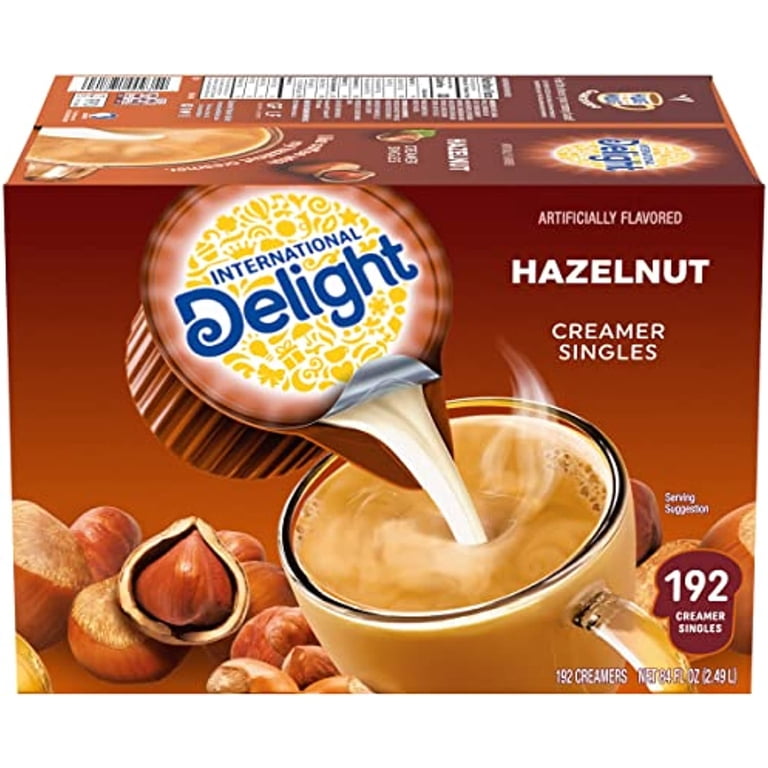 International Delight Hazelnut Coffee Creamer Singles, 84 Fl Oz