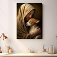 thumbnail image 2 of Basenji Gift - Dogs Breeds Canvas Wall Art - Man Hugging Dog vintage decor - Gallery Wrap Modern Home Art - Gift For Men| Ready to Hang - 16x24 inches, 2 of 4