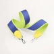 thumbnail image 2 of Correa de hombro de lona eléctrica verde manzana rosa/azul de 2" de ancho y piel de Togo para bolso de marca, accesorios para bolso de mujer, 2 of 5