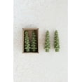 thumbnail image 3 of Creative Co-Op Unscented Tree Shaped Taper Candles, Cedar Green, Boxed Set of 2, 3 of 3