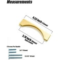 thumbnail image 6 of Goo-Ki 6 Pack 3.8"(96mm) Hole Center Light Brushed Brass Cabinet Pulls, Modern Drawer Handle,Cabinet Hardware, 6 of 6