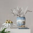 thumbnail image 2 of Bloomingville Azure Round Stoneware Vase, Blue, 2 of 4