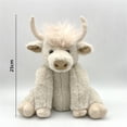 thumbnail image 2 of Juguete realista de vaca escocesa marrón: material duradero, diseño articulado, fácil de limpiar, regalo ideal para que los niños jueguen y disfruten de la experiencia de juego., 2 of 7