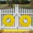 thumbnail image 2 of Corona LZNPA, grande para verano y otoño, 66 cm, puerta de entrada, color amarillo otoñal, 2 of 9