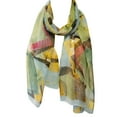 thumbnail image 3 of Wrapables® Lightweight Sheer Silky Feeling Chiffon Scarf, Sky Blue Eco-Trendy, 3 of 5