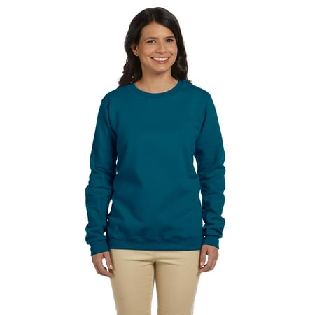 Womens 8 oz. Heavy Blend 50/50 Fleece Crew 5 Pack