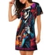 thumbnail image 2 of Disketp Rock Skull Singer para Camisón Corto de Manga Corta para Mujeres, Camisón Cómodo con Escote Redondo, Bonito y Confortable, 2 of 6