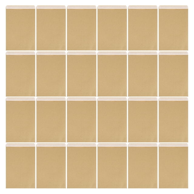 FESTFENDS 50Pcs Khaki Kraft Envelopes Classic Envelope for Business Use and Letter Writing
