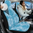 thumbnail image 3 of Uorisanigo Car Seat Covers Front Seats Only Set of 2 Light Blue High Back Bucket Seat Cover for Women Men Car Interior Universal Auto Seats Covers, Automotive Accessories Decor, 3 of 7