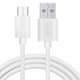 thumbnail image 1 of Injueey Cable de carga USB C de repuesto para tipo C, línea de datos móviles, línea alámbrica de carga rápida, accesorios de Teléfono y Comunicación Blanco 1m, 1 of 6