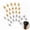 Gold,Sliver, variant on 30Pcs Mini Butterfly Metal Hair Claw Clips, 0.83 x 0.5 Inch Hollow‑Out Decorative Hair Grips, Golden & Silver Small Styling Accessories for Women Braids, Dreadlocks & Updos