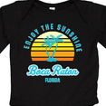 thumbnail image 4 of Inktastic Summer Enjoy the Sunshine Boca Raton Florida in Blue Boys or Girls Long Sleeve Baby Bodysuit, 4 of 5