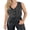 black, variant on Womens Denim Vest Sleeveless V Neck Button Down Jean Waistcoat Jacket Y2K Summer Crop Tops