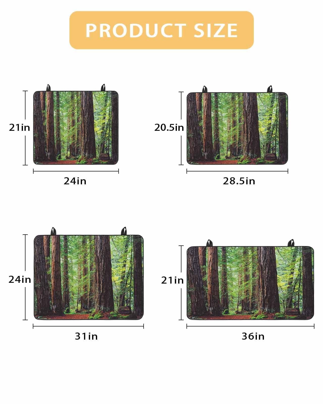 Large Induction Cooktop Protector Mat Forest Stove Top Covers for Electric Stove, Modern Art Summer Botanical Trees Decorative Stove Burner Cover Mats, Glass Top Stove Cover