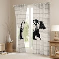thumbnail image 2 of Castle Fairy Boys Wildlife Bear Deer Black Out Curtains,Jungle Animal Curtains Pack of 2 (42x63 Each),Rustic Vintage Bedroom Curtains,Microfiber Bedroom Decor, 2 of 6