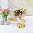 thumbnail image 4 of chaungfeng Metal Tealight Candle Holder, Wall Sconces Candle Holder, Iron Retro Leaf Design Golden for Living Room Bathroom Dining Room Office Hotel Decorations (Ginkgo), 4 of 6