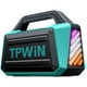 thumbnail image 1 of wonima11 Powerful 80W Outdoor Bluetooth Speaker: IPX6 Waterproof, Rugged, 20H Playtime, Deep Bass, Lightshow, TWS, BT 5.3 Wireless, Portable for Travel Hiking Camping Beach Pool - Teal, 1 of 1