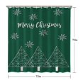 thumbnail image 5 of Christmas Shower Curtain for Bathroom Xmas Forest Rustic Farmhouse Triangle Tree Bathroom Curtain Durable Vintage Shower Curtain Hooks Included,72x72Inch, 5 of 5
