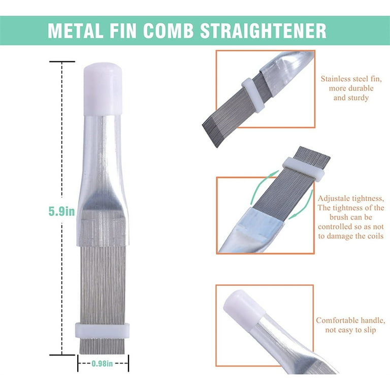 5pcs Air Conditioner Condenser Comb Stainless Steel Cleaning Brush
