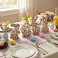 thumbnail image 4 of zhangmingg Wooden Tabletop Centerpieces Set of Four Tiered Rabbit Shaped Signs for Home Dining Room 4PCS, 4 of 6