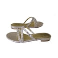 thumbnail image 2 of Adrianna Papell Women's Leslie Gold Mosaic Lame Sandal 8, 2 of 3