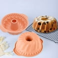 Baking Pan Small Silicone Mould Moon Cake DessertSilicone Hollow 10 Inch Spiral Grain High