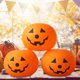 thumbnail image 1 of Luz de calabaza LED con pilas de bola inflada iluminada de Halloween para decoración del hogar Hugtrwg Para estrenar, 1 of 9
