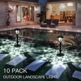 thumbnail image 2 of Luz del césped Tomshine - Paquete de 10 luces de césped con energía solar Lámpara LED de jardín con ondulación de agua IP44 Luz de paisaje exterior resistente al agua para patio con césped Tomshine Luz del césped, 2 of 7