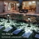 thumbnail image 2 of Paquete de 10 Luces Solares para Jardín, Luces Led para Jardín, Luces de Paisaje, Luz Blanca Tomshine Luz del césped, 2 of 7