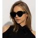 thumbnail image 2 of Gafas de Sol AIEYEZO Tipo Ojo de Gato Sobredimensionadas para Mujer, Montura Negra, 2 of 7
