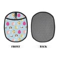 thumbnail image 2 of Rocae Happy Easter for Silicone Pot Holders, Oven Mitts Heat Resistant Hot Pads with Pockets,Non-Slip Bbq Baking Smoking Potholders ,7.5"x9.4", 2 of 7