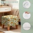 thumbnail image 6 of TSOVTHRID Sunflower Butterfly Letter Print Ottoman Cover Square Stretch Footrest Stool Cover Washable Footstool Ottoman Slipcover with Elastic Bottom for Home Decoration, 6 of 7