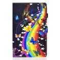 thumbnail image 2 of SaniMore Case for Samsung Galaxy Tab A8 Case 10.5" 2022 SM-X200/X205, Auto Wake/Sleep Pen/Card Holder Stand Dual Angle PU Leather Case Soft TPU Back Color Painting Magnetic Protective Case X200,B, 2 of 12