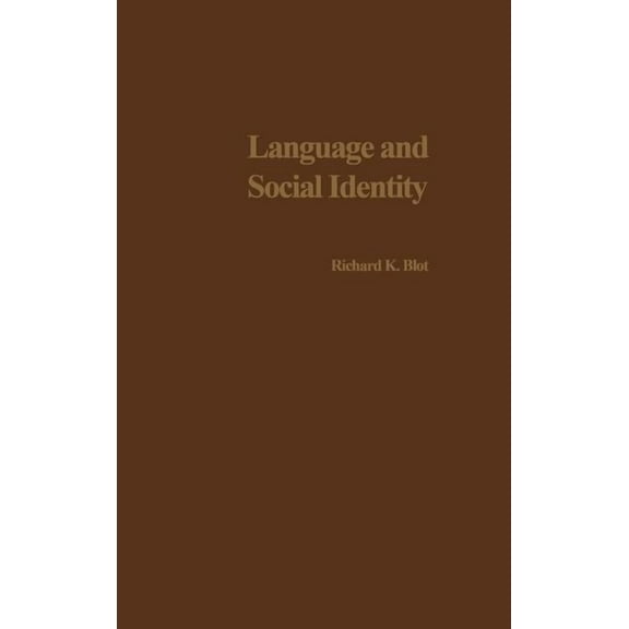 Language and Social Identity, (Hardcover)