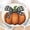 Autumn-big Pumpkin, variant on Colorful Boho Round Fitted Tablecloth with Elastic Edge,Water-Resistant Cream Vintage Sun Rainbow Stripes Rustic Bohemian for 40-44" Found Tables Farmhouse Table Cloth for Dinner,Outdoor,Patio