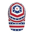 thumbnail image 4 of Naloa Original Classic Low Profile Hat Men Women Baseball Cap Dad Hat Adjustable Unconstructed American Patriotic Stars And Stripes Print Cap, 4 of 9