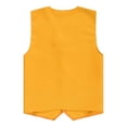 thumbnail image 2 of MSemis Kids Boys Girls Solid Color Volunteer Activities Vest School Journalist Waistcoat Uniform Yellow XL/13, 2 of 5