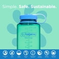 thumbnail image 2 of Botella de agua Nalgene Lightweight Sustain Tritan, 1 litro, color verde pastel, 2 of 5
